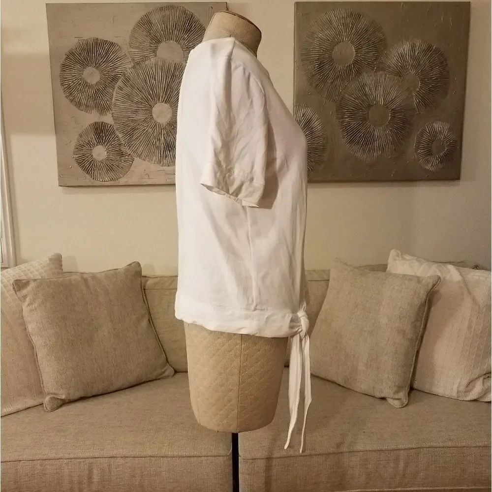 Halogen Side Tie Knit Top sz Large - Picture 5 of 8